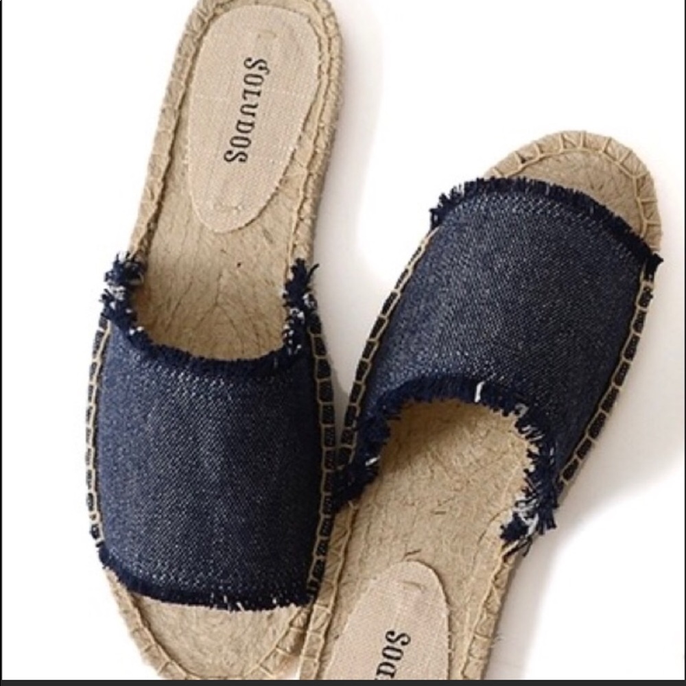 Soludos Denim Slides